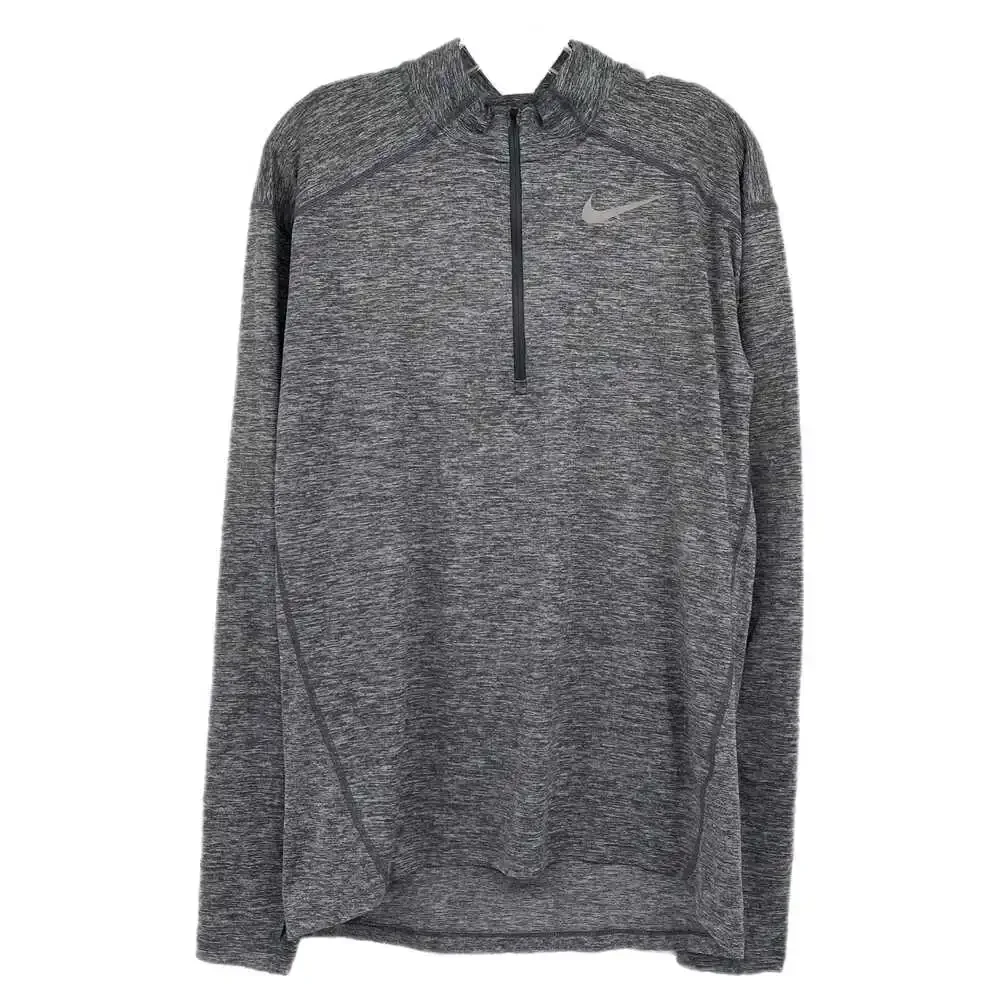 Nike Gray Quarter Zip Long Sleeve Athletic Shirt | Men’s S